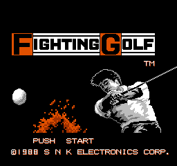 Fighting Golf (Japan) Title Screen